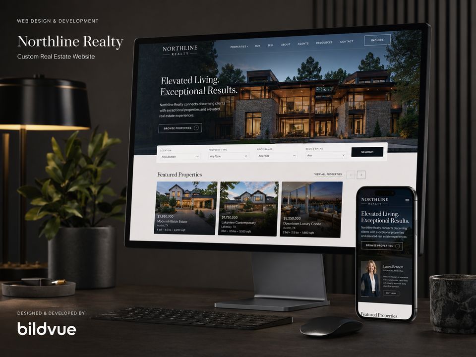Sitio web de Northline Realty por BildVue